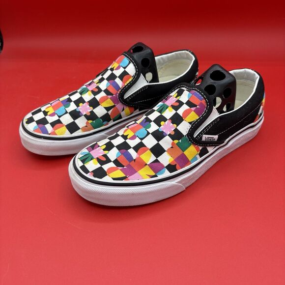 VANS Shoes - VANS "Flower Power" Floral Checkerboard Skate Shoes Sneakers Unisex Size M5/F6.5